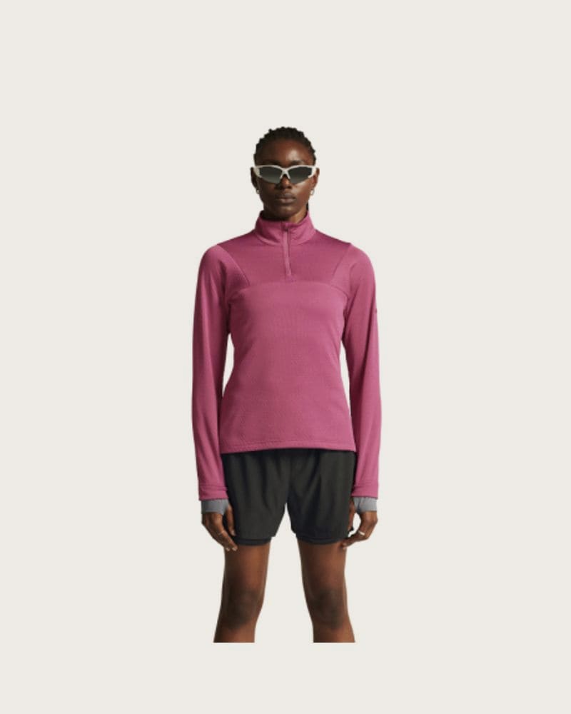 Dámska zateplená bežecká mikina s 1 2 zipsom CRAFT CORE GAIN THERMAL MIDLAYER W-744000-Rouge