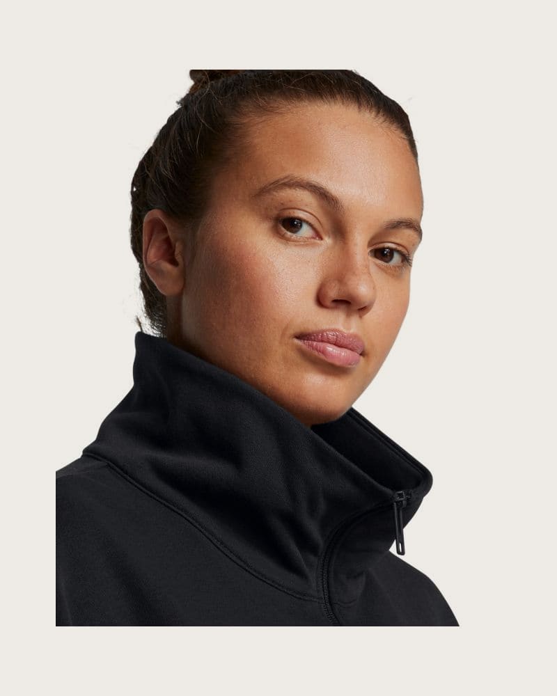 Dámska zateplená mikina s kapucňou UNDER ARMOUR W Half Zip Pullover-BLK – fotka 2