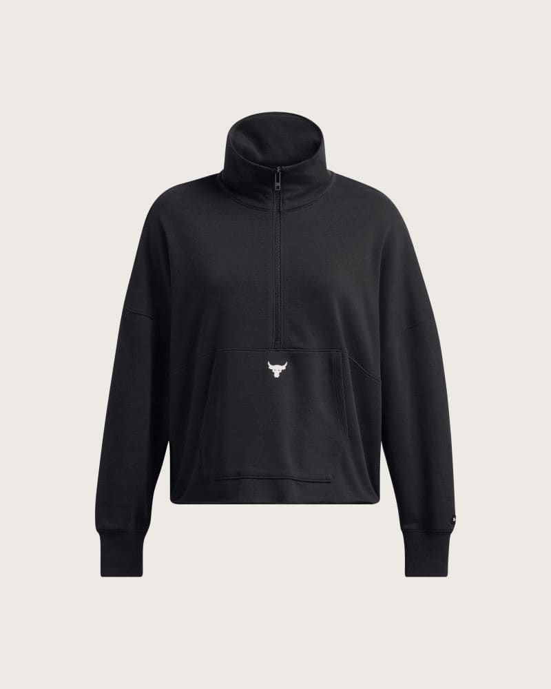 Dámska zateplená mikina s kapucňou UNDER ARMOUR W Half Zip Pullover-BLK – fotka 5