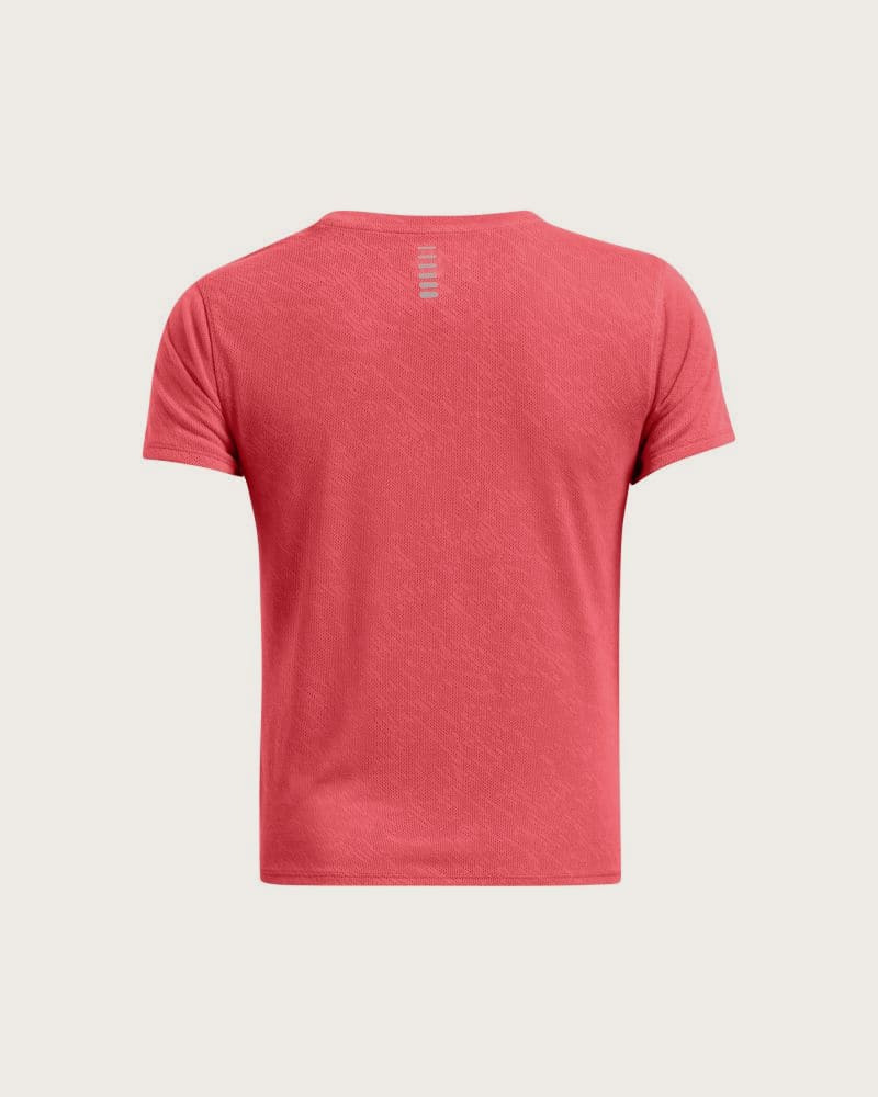 Dámske tréningové tričko s krátkym rukávom UNDER ARMOUR UA Launch Camo Shortsleeve-RED – fotka 5