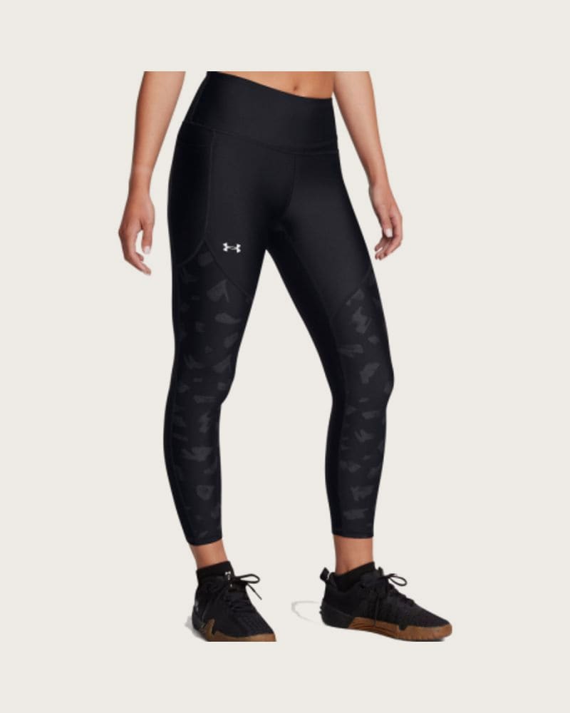 Dámske legíny UNDER ARMOUR Tech Print Panel Ankle Leg-BLK