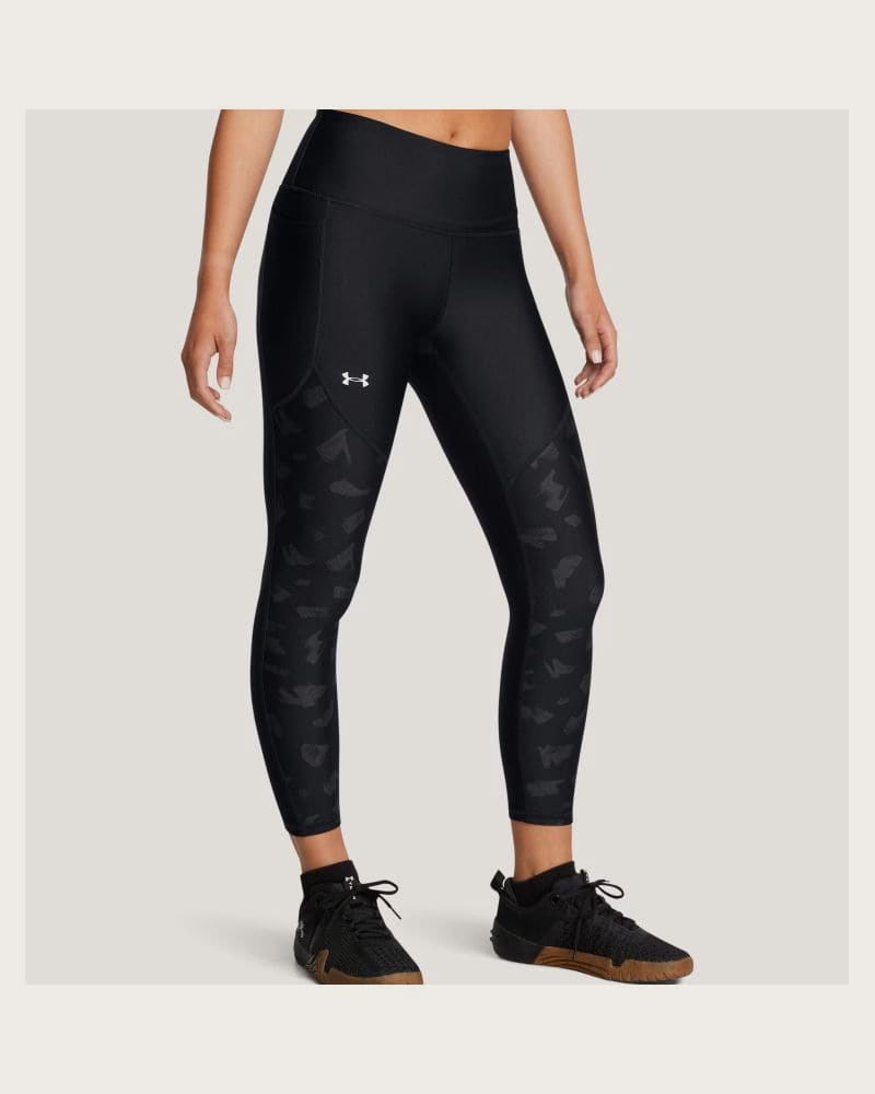 Dámske legíny UNDER ARMOUR Tech Print Panel Ankle Leg-BLK – fotka 2