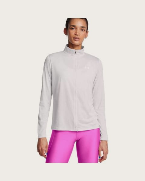 Dámska tréningová mikina so zipsom UNDER ARMOUR Tech Full Zip-GRY
