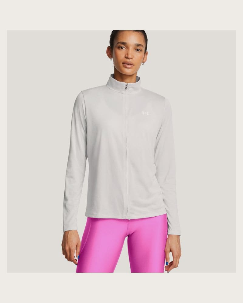 Dámska tréningová mikina so zipsom UNDER ARMOUR Tech Full Zip-GRY – fotka 2