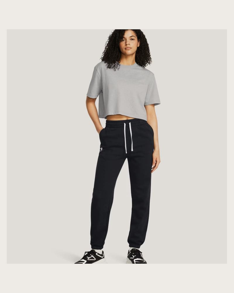 Dámske tepláky UNDER ARMOUR UA Rival Terry Jogger - BLK – fotka 4