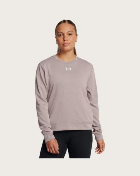 Dámska mikina UNDER ARMOUR Rival Terry Crew-GRY