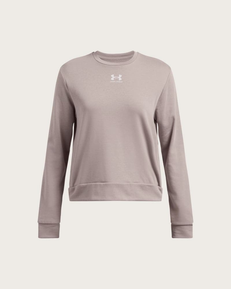 Dámska mikina UNDER ARMOUR Rival Terry Crew-GRY – fotka 3