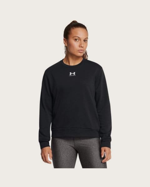 Dámska mikina UNDER ARMOUR Rival Terry Crew-BLK
