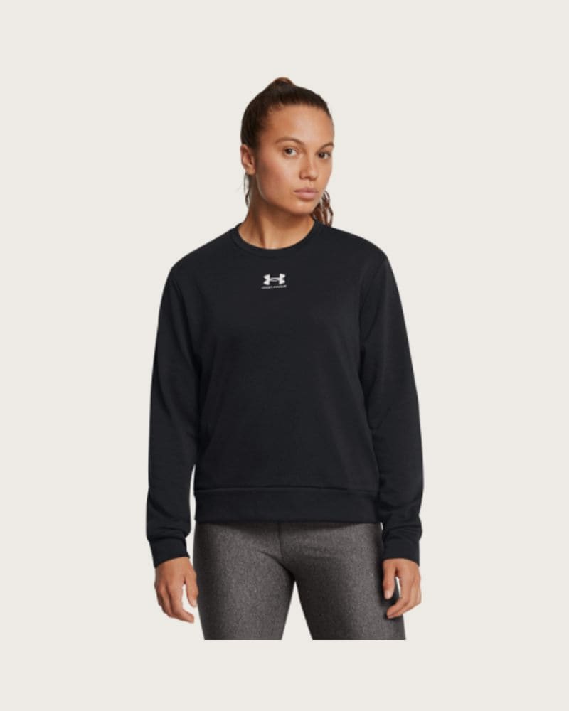 Dámska mikina UNDER ARMOUR Rival Terry Crew-BLK