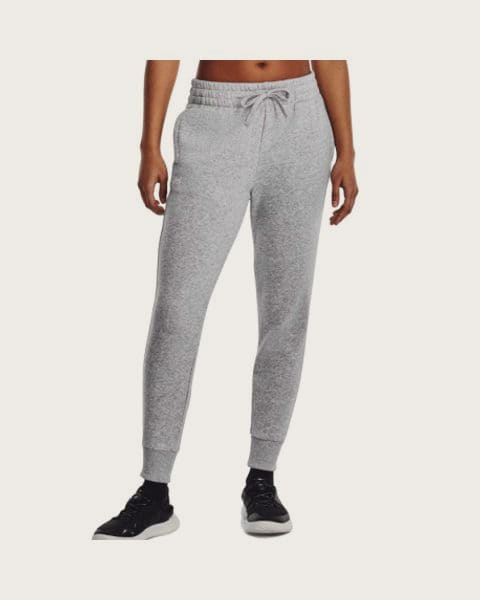 Dámske zateplené tepláky UNDER ARMOUR UA Rival Fleece Jogger-GRY
