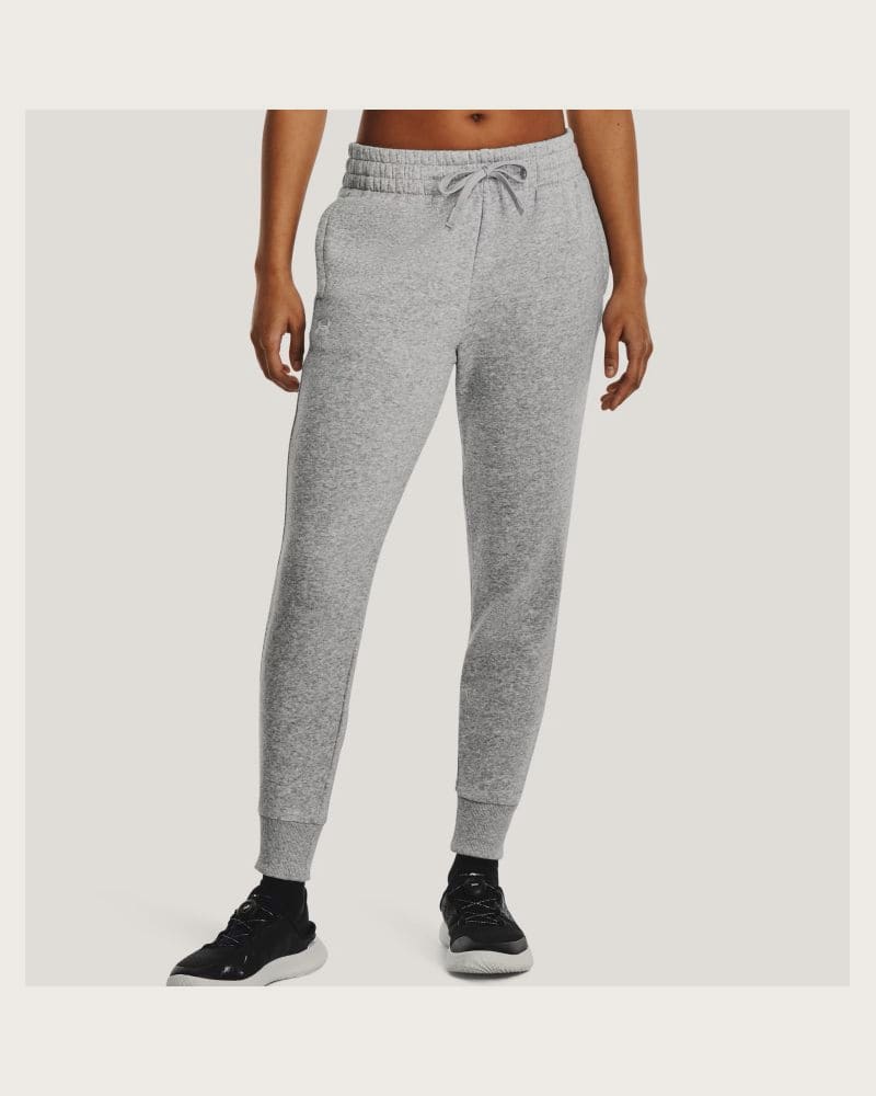 Dámske zateplené tepláky UNDER ARMOUR UA Rival Fleece Jogger-GRY – fotka 2