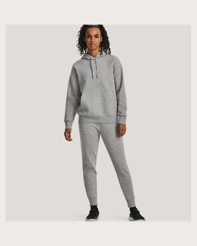 Dámske zateplené tepláky UNDER ARMOUR UA Rival Fleece Jogger-GRY – fotka 4