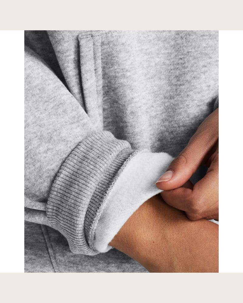 Dámska zateplená mikina s kapucňou UNDER ARMOUR Rival Fleece Wordmark Hoodie-GRY – fotka 3