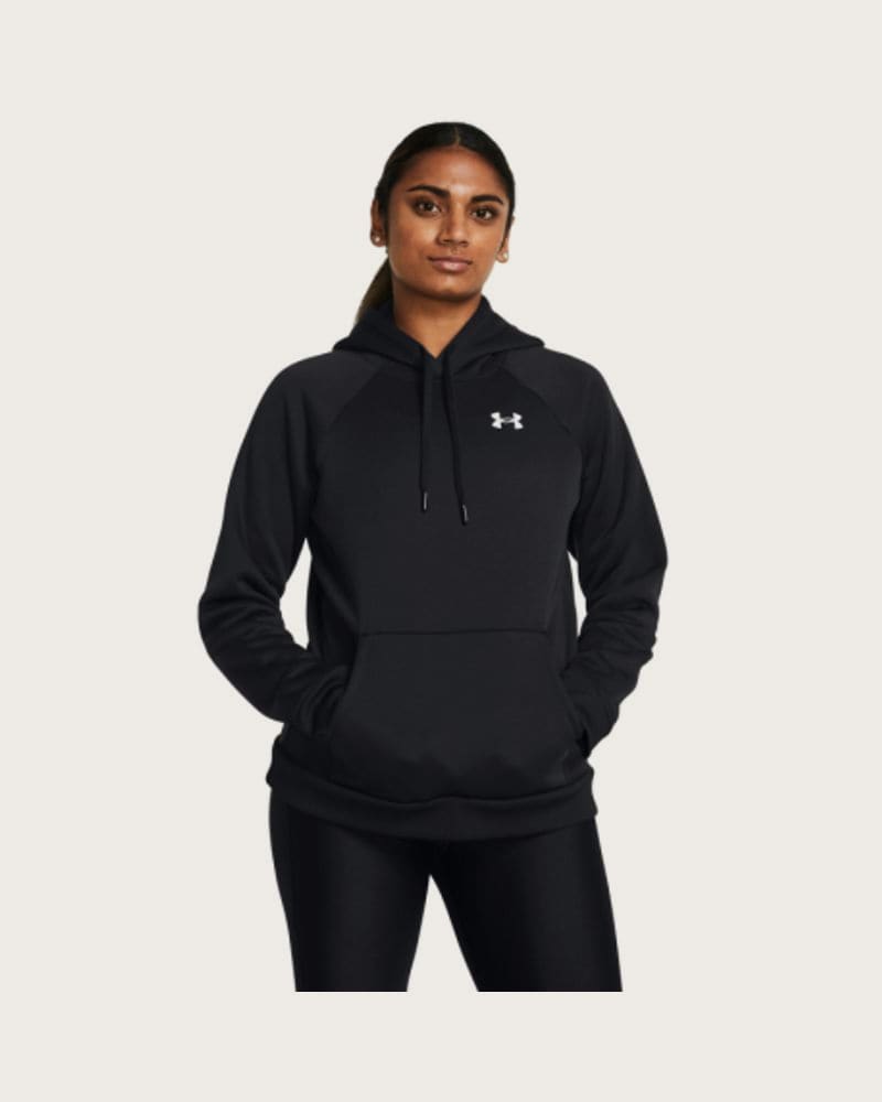Dámska zateplená mikina s kapucňou UNDER ARMOUR UA Armour Fleece Hoodie-BLK