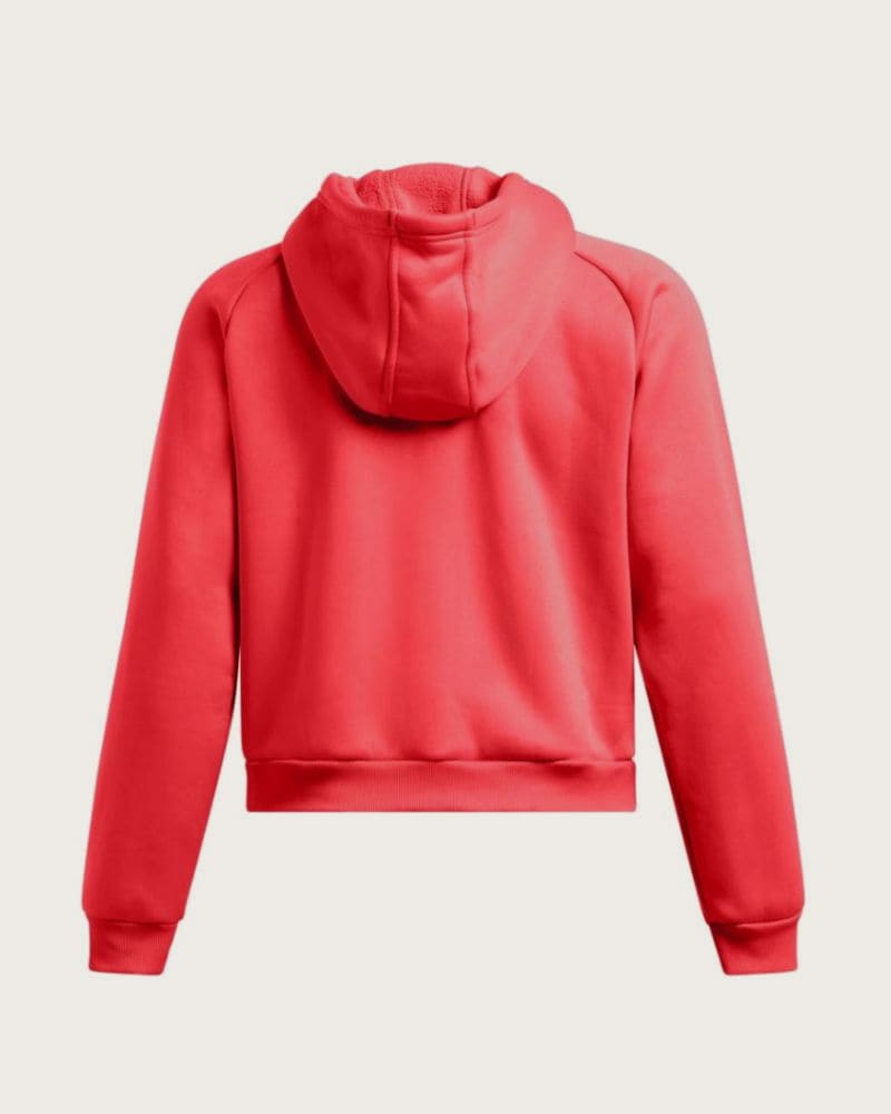 Dámska zateplená mikina s kapucňou UNDER ARMOUR UA Armour Flc Pro Hdy-RED – fotka 4