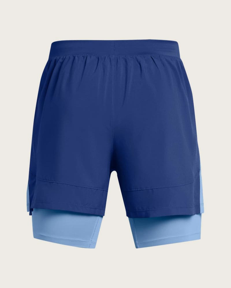 Pánske tréningové kraťasy UNDER ARMOUR UA LAUNCH 5 2-IN-1 SHORTS-BLU – fotka 7