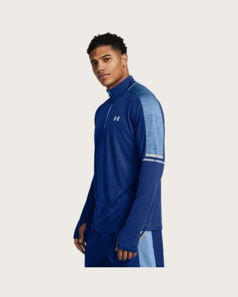 Pánska bežecká mikina s 1 2 zipsom UNDER ARMOUR UA Tech Utility 1 4 Zip-BLU