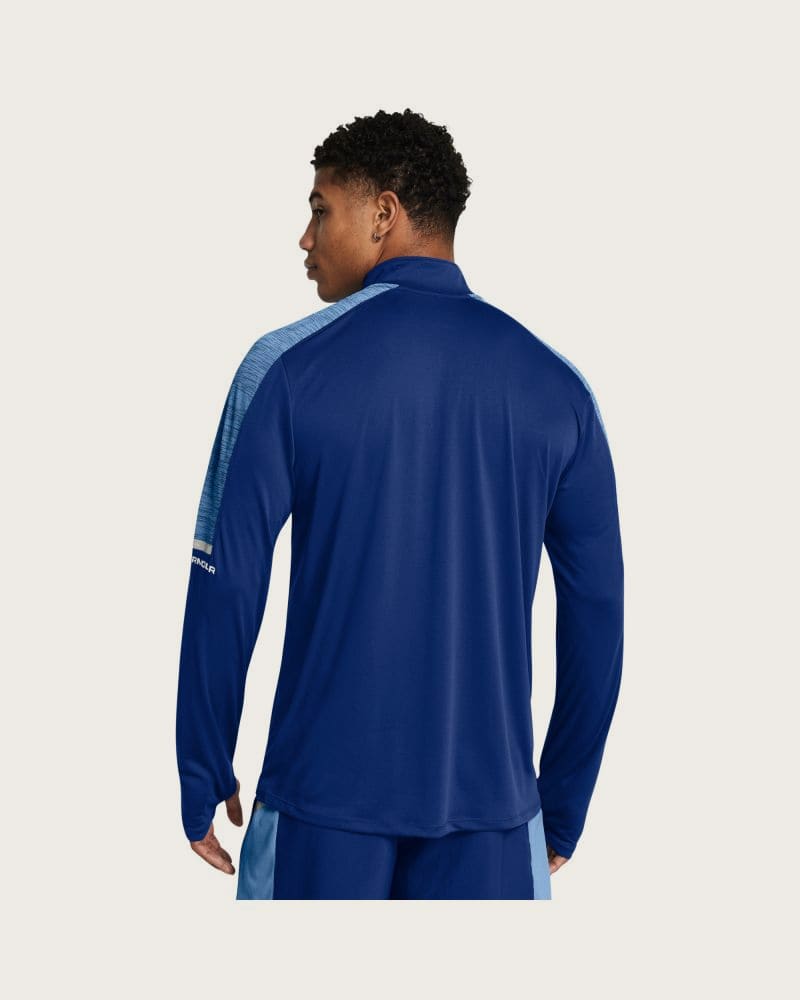 Pánska bežecká mikina s 1 2 zipsom UNDER ARMOUR UA Tech Utility 1 4 Zip-BLU – fotka 2