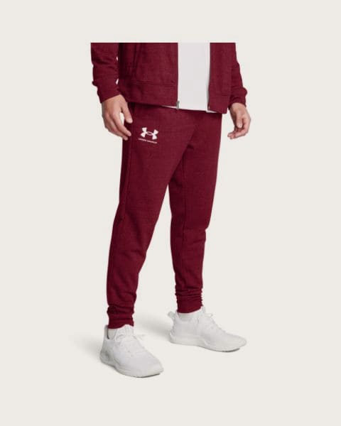 Pánske tepláky UNDER ARMOUR UA Rival Terry Jogger-RED