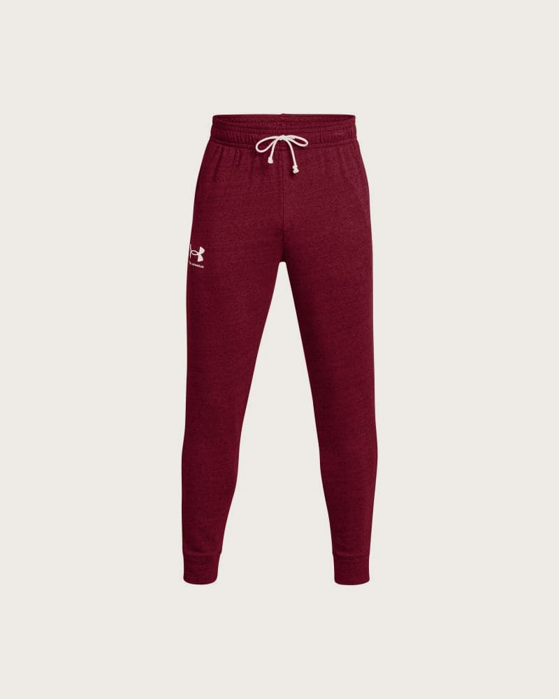 Pánske tepláky UNDER ARMOUR UA Rival Terry Jogger-RED – fotka 5