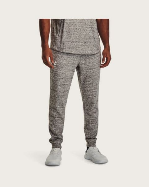 Pánske tepláky UNDER ARMOUR UA Rival Terry Jogger-WHT