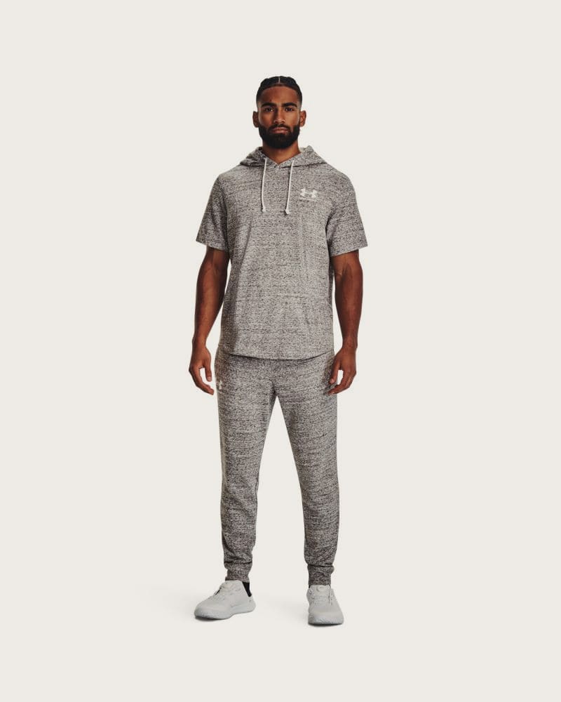Pánske tepláky UNDER ARMOUR UA Rival Terry Jogger-WHT – fotka 3