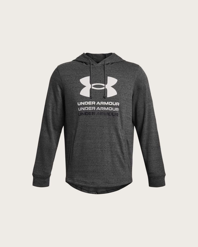Pánska mikina s kapucňou UNDER ARMOUR UA Rival Terry Graphic Hood-GRY – fotka 3