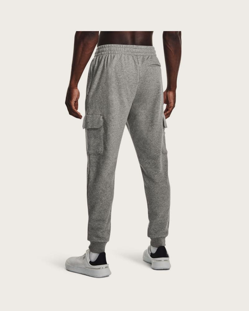 Pánske zateplené tepláky UNDER ARMOUR UA Rival Fleece Cargo Jogger-GRY – fotka 2