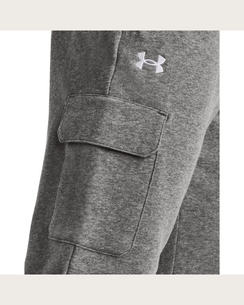 Pánske zateplené tepláky UNDER ARMOUR UA Rival Fleece Cargo Jogger-GRY – fotka 4