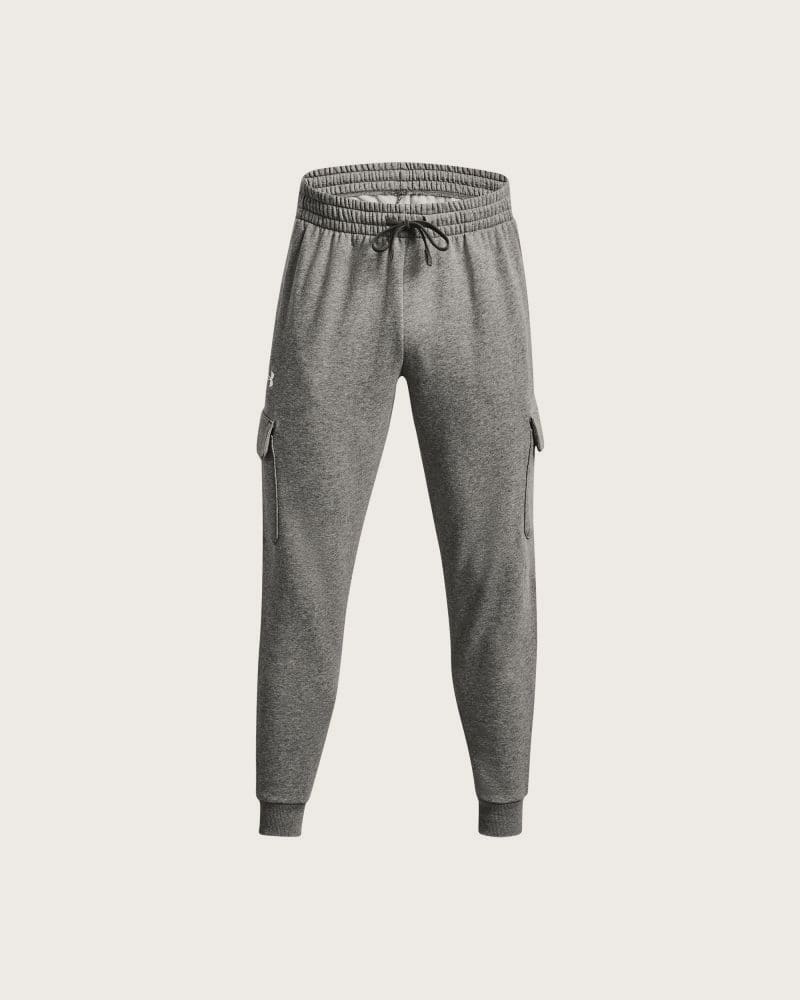 Pánske zateplené tepláky UNDER ARMOUR UA Rival Fleece Cargo Jogger-GRY – fotka 5