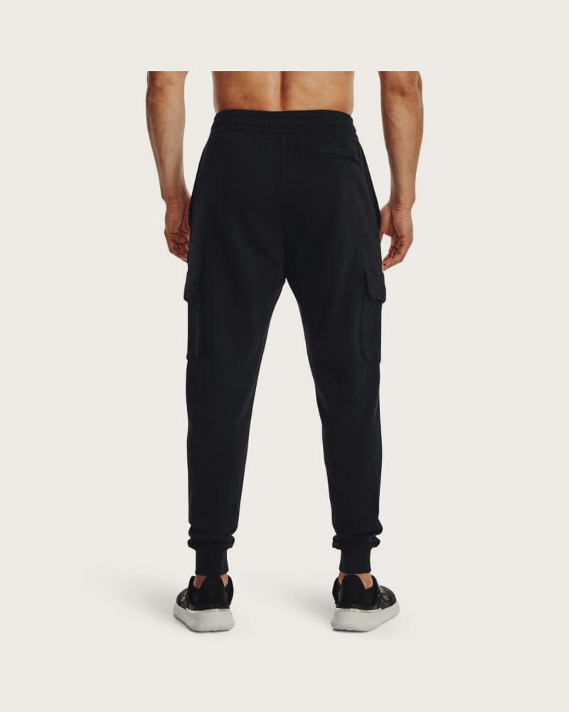 Pánske zateplené tepláky UNDER ARMOUR UA Rival Fleece Cargo Jogger-BLK – fotka 3