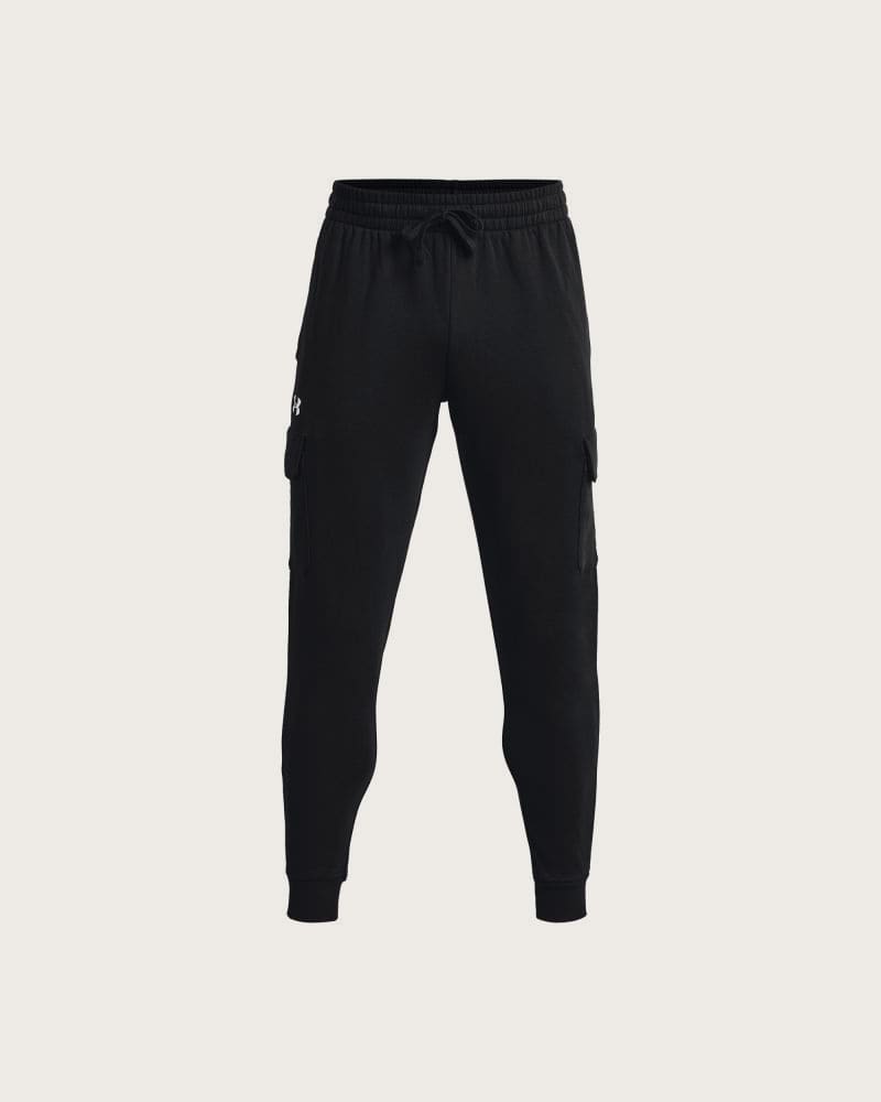 Pánske zateplené tepláky UNDER ARMOUR UA Rival Fleece Cargo Jogger-BLK – fotka 5