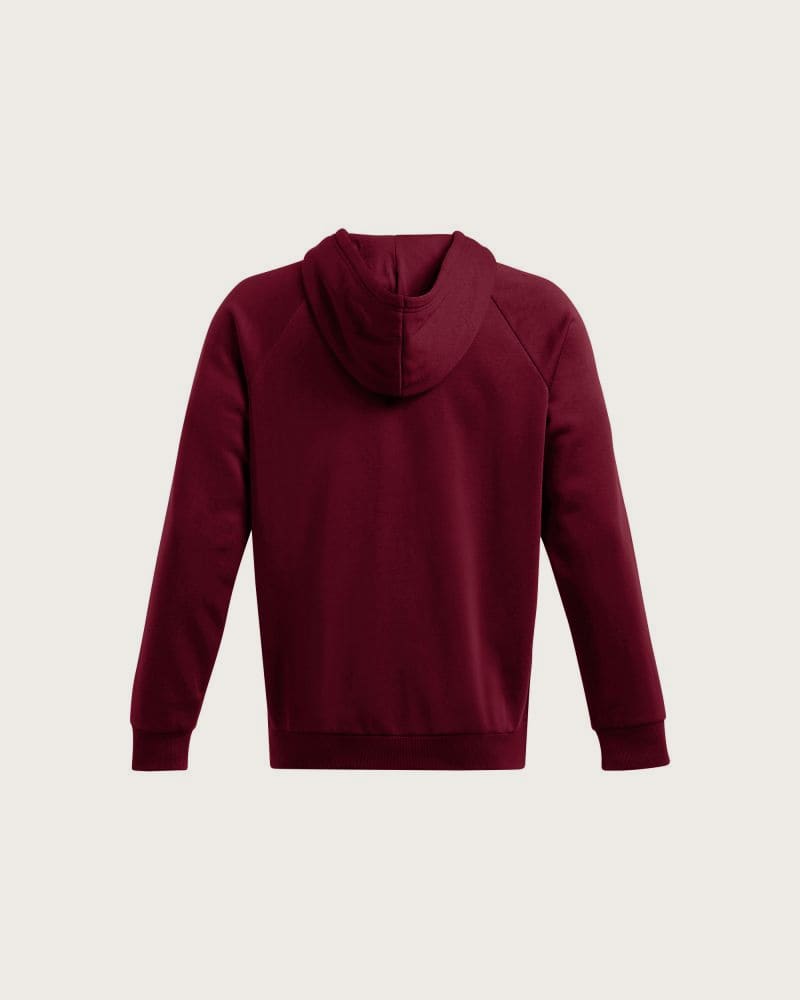 Pánska zateplená mikina so zipsom UNDER ARMOUR UA Rival Fleece FZ Hoodie-RED – fotka 5