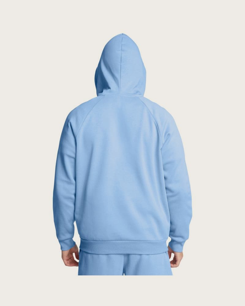 Pánska zateplená mikina so zipsom UNDER ARMOUR UA Rival Fleece FZ Hoodie-BLU – fotka 2