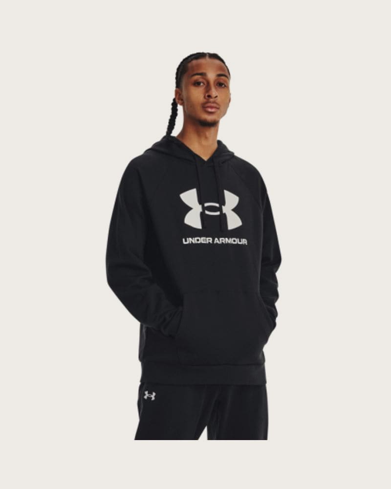 Pánska zateplená mikina s kapucňou UNDER ARMOUR UA Rival Fleece Logo HD-BLK