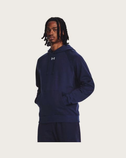Pánska zateplená mikina s kapucňou UNDER ARMOUR UA Rival Fleece Hoodie-BLU I
