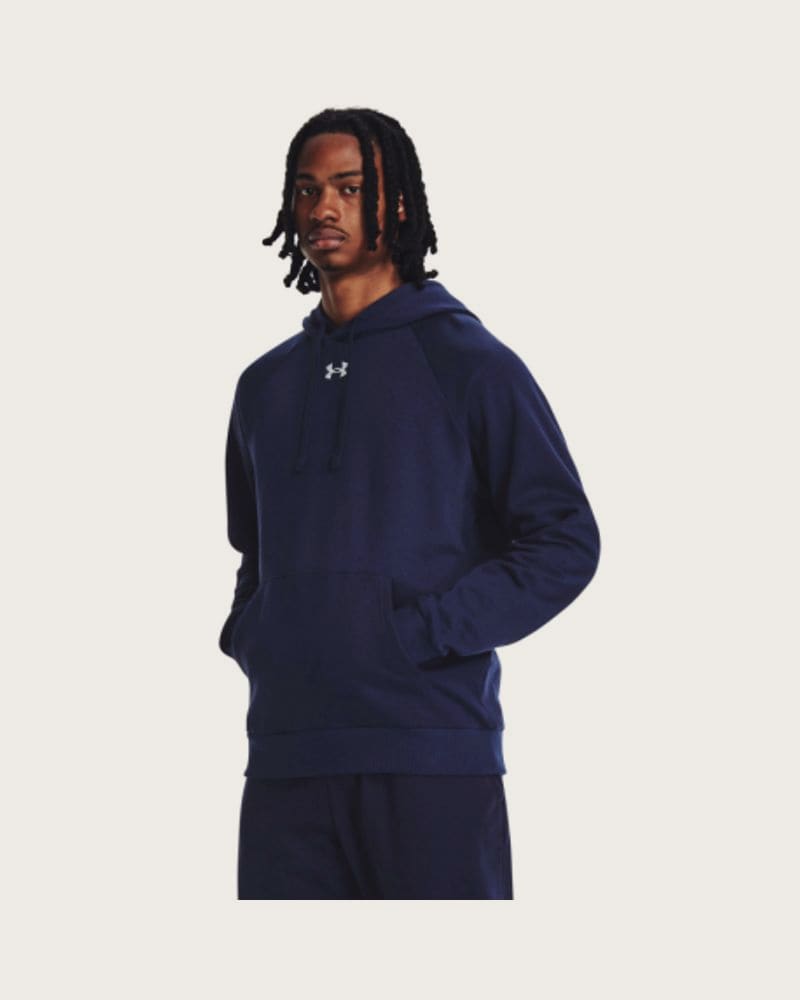 Pánska zateplená mikina s kapucňou UNDER ARMOUR UA Rival Fleece Hoodie-BLU I
