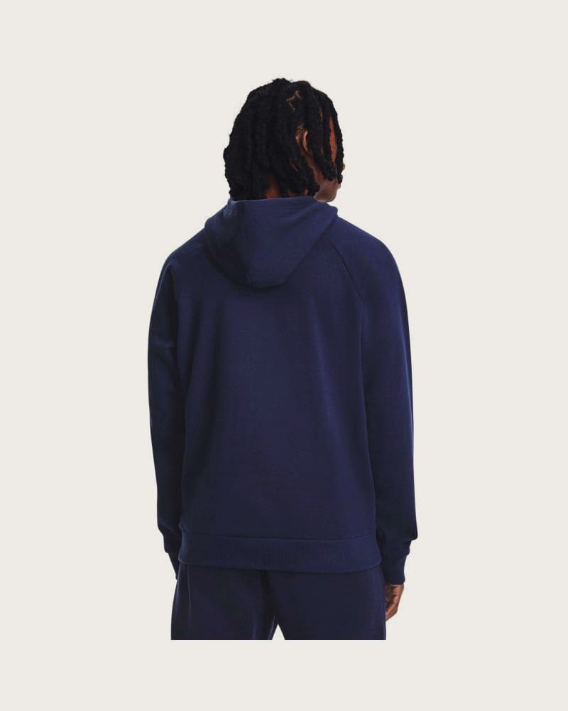 Pánska zateplená mikina s kapucňou UNDER ARMOUR UA Rival Fleece Hoodie-BLU I – fotka 2