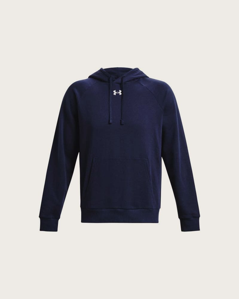 Pánska zateplená mikina s kapucňou UNDER ARMOUR UA Rival Fleece Hoodie-BLU I – fotka 5