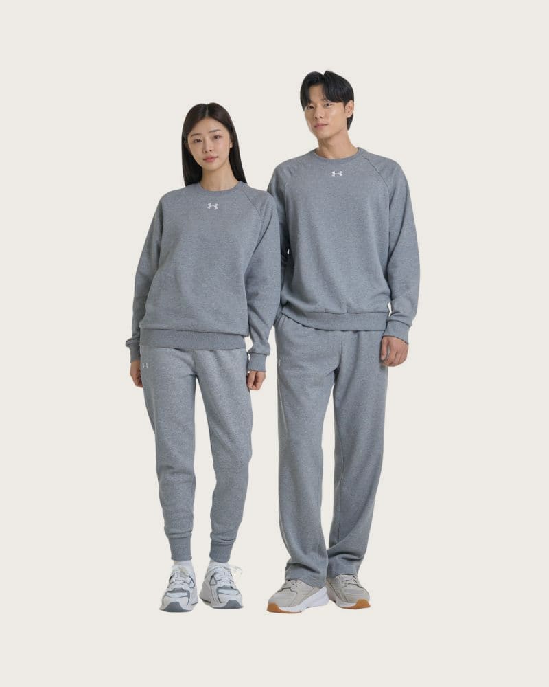 Pánska zateplená mikina UNDER ARMOUR UA Rival Fleece Crew-GRY I – fotka 6