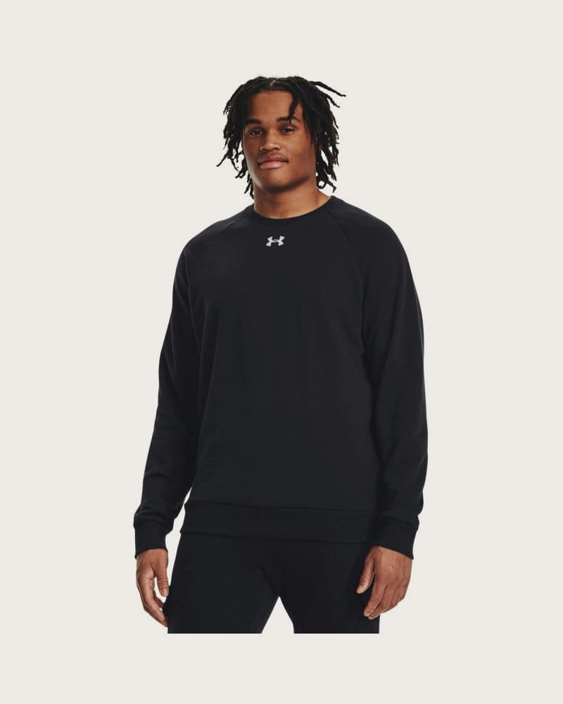 Pánska zateplená mikina UNDER ARMOUR UA Rival Fleece Crew-BLK I – fotka 5