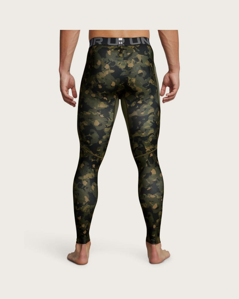 Pánske kompresné legíny UNDER ARMOUR UA HG Armour Prtd Lgs-GRN – fotka 3