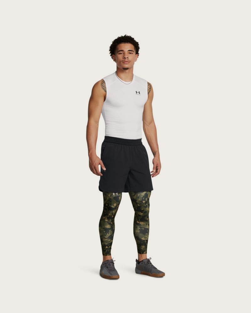 Pánske kompresné legíny UNDER ARMOUR UA HG Armour Prtd Lgs-GRN – fotka 4