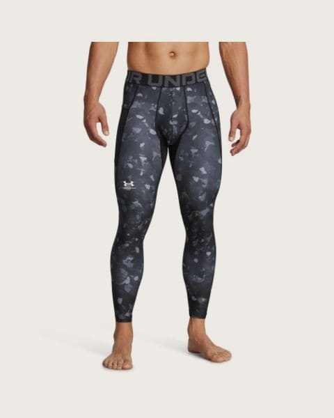 Pánske kompresné legíny UNDER ARMOUR UA HG Armour Prtd Lgs-BLK