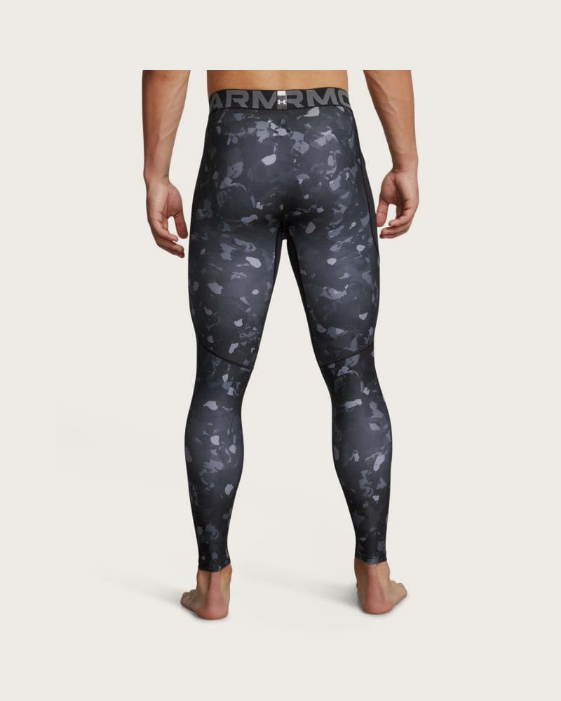 Pánske kompresné legíny UNDER ARMOUR UA HG Armour Prtd Lgs-BLK – fotka 2