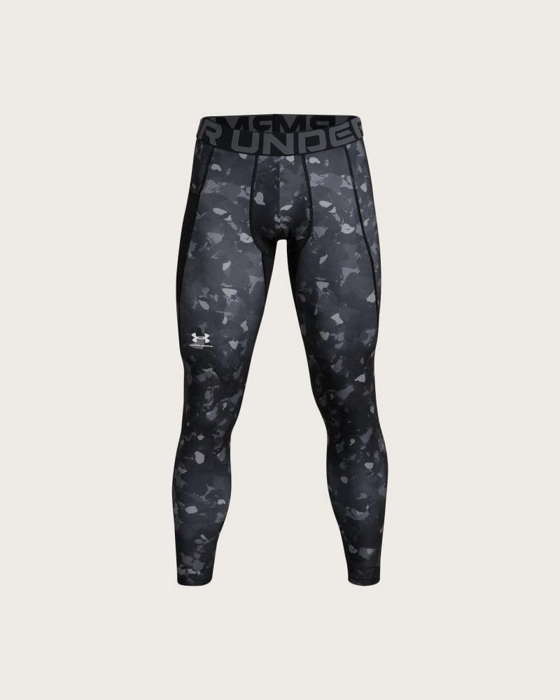 Pánske kompresné legíny UNDER ARMOUR UA HG Armour Prtd Lgs-BLK – fotka 5