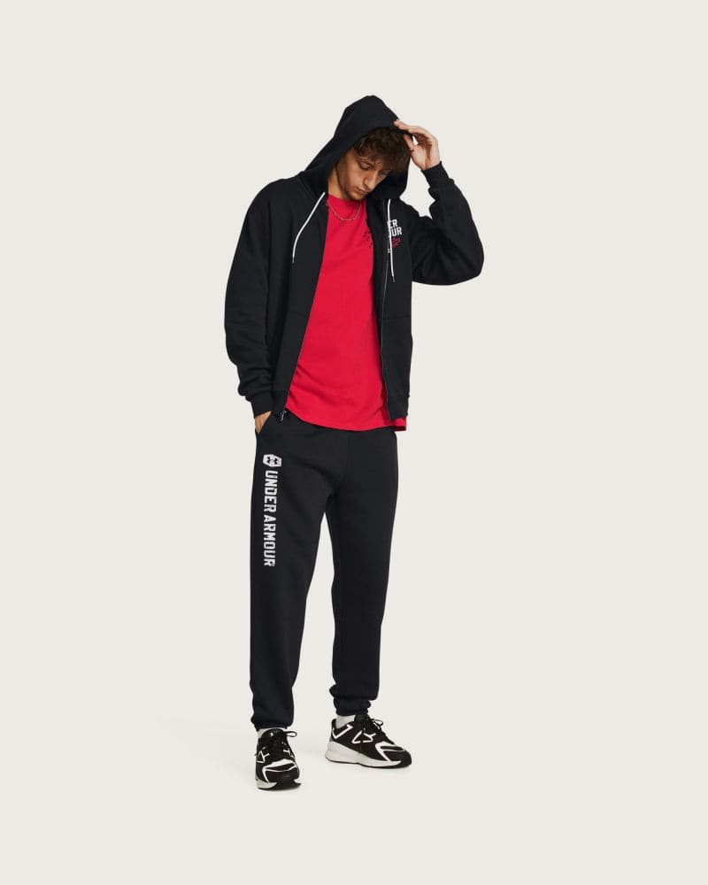 Pánske zateplené tepláky UNDER ARMOUR UA Icon Flc 24 7 Jgr-BLK – fotka 4