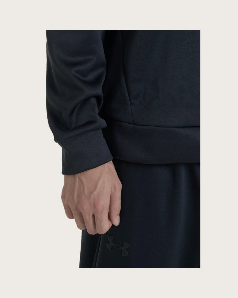 Pánska zateplená tréningová mikina s 1 2 zipsom UNDER ARMOUR UA Armour Fleece 1 4 Zip-BLK – fotka 8
