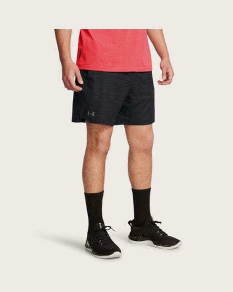 Pánske tréningové kraťasy UNDER ARMOUR UA Vanish Woven 6in Prnt Sts-BLK
