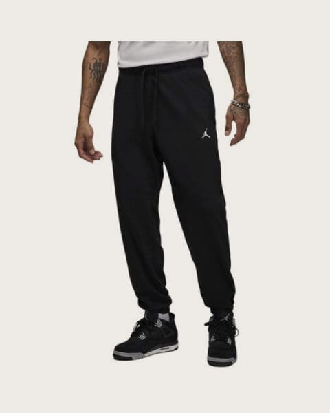 Pánske zateplené tepláky NIKE M J DF SPRT CSVR FLC PANT-010 BLACK WHITE